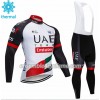 Tenue Maillot M/L + Collant à Bretelles 2018 Team UAE Hiver Thermal Fleece N001